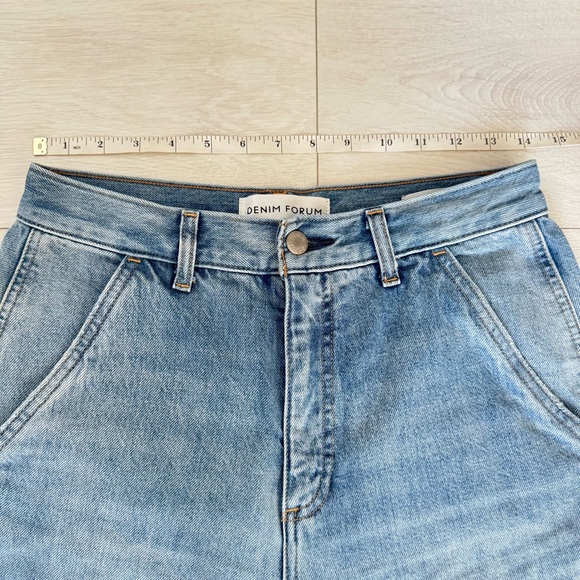 Denim Forum The 90's Millie Hi-Rise Cargo Medium Light Wash Aritzia - Size 26 - Picture 9 of 9